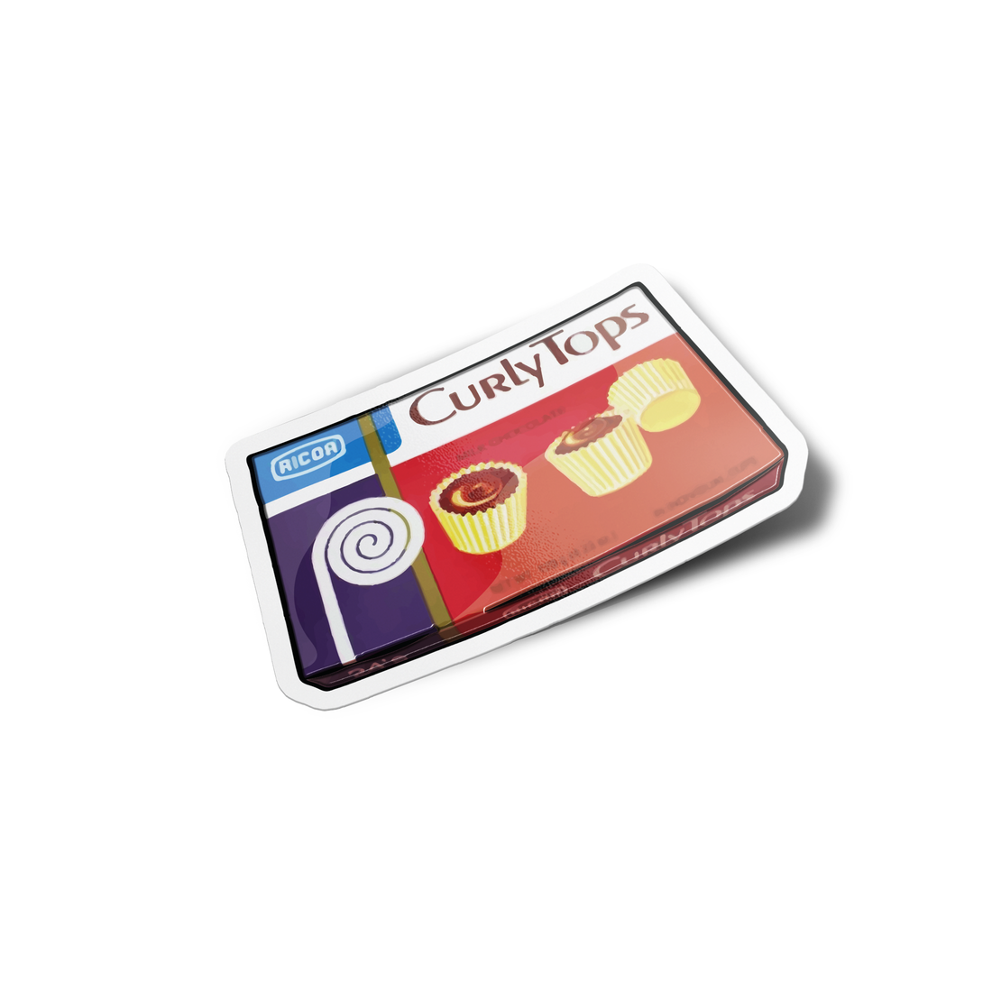 Curly Tops Sticker