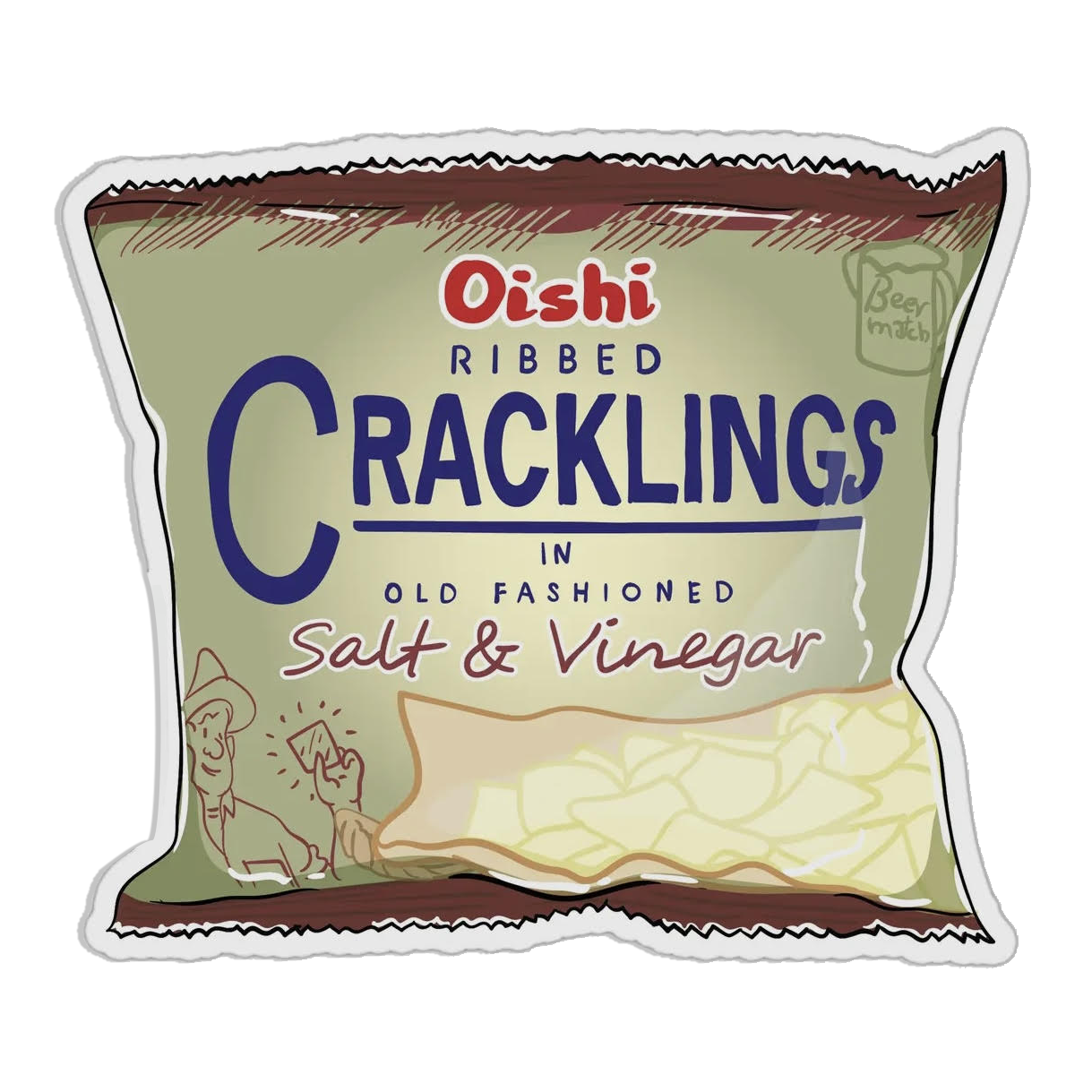 Cracklings Sticker