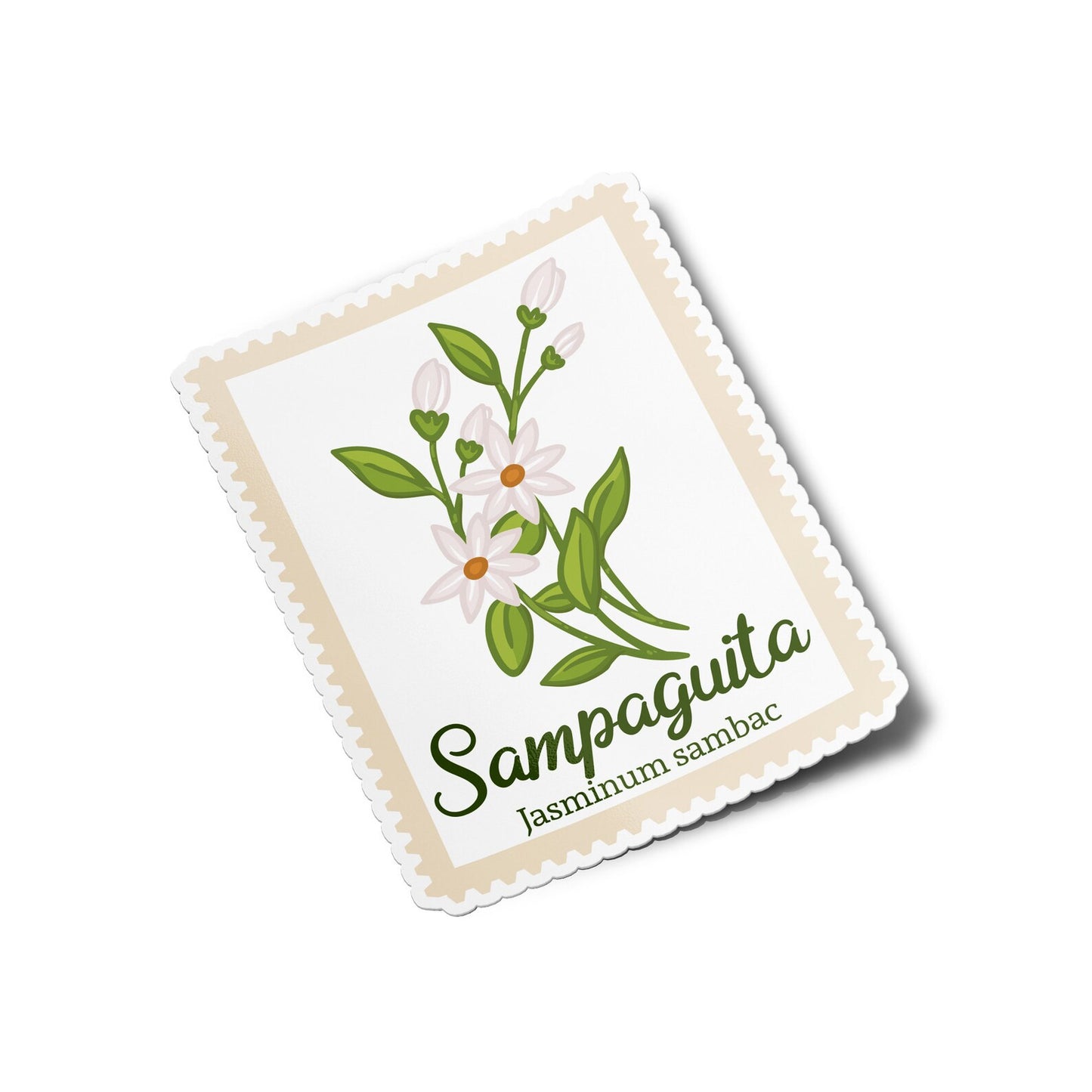 Sampaguita Stamp Sticker