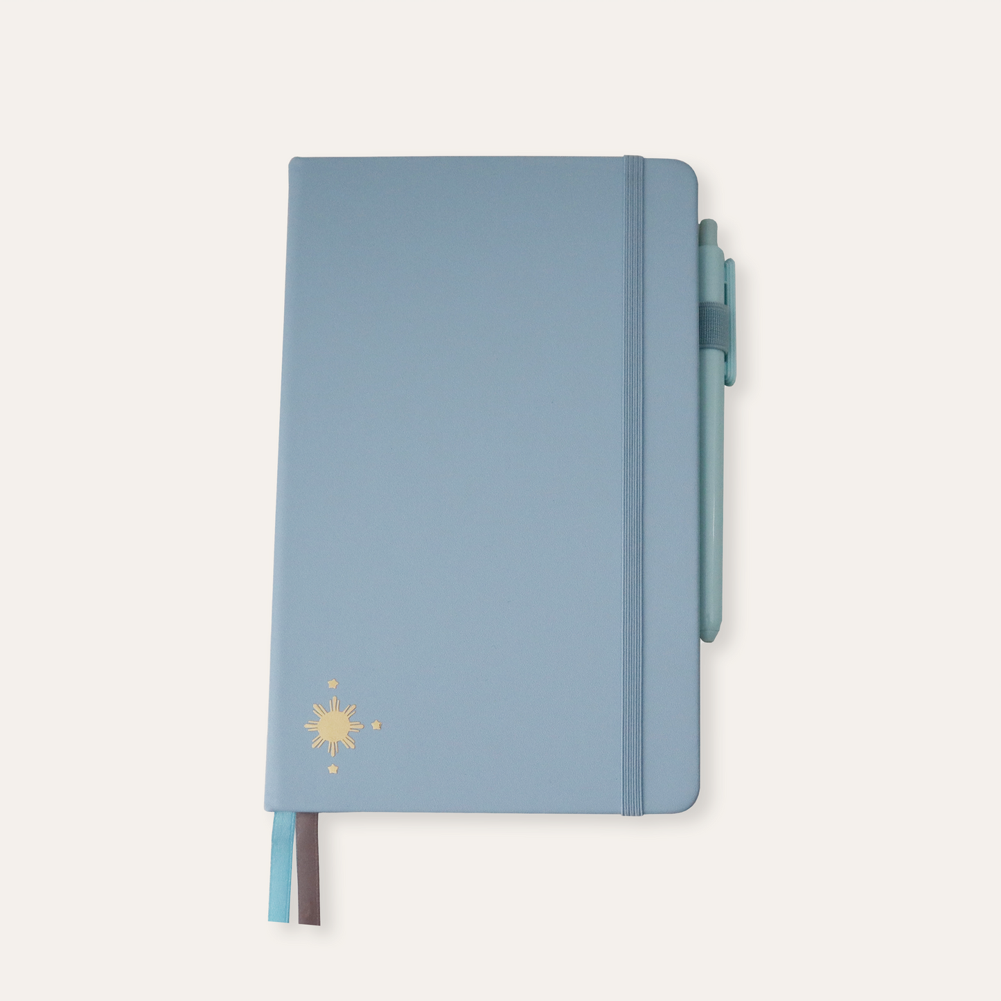 Sun and Star Journal with Pen in Blue