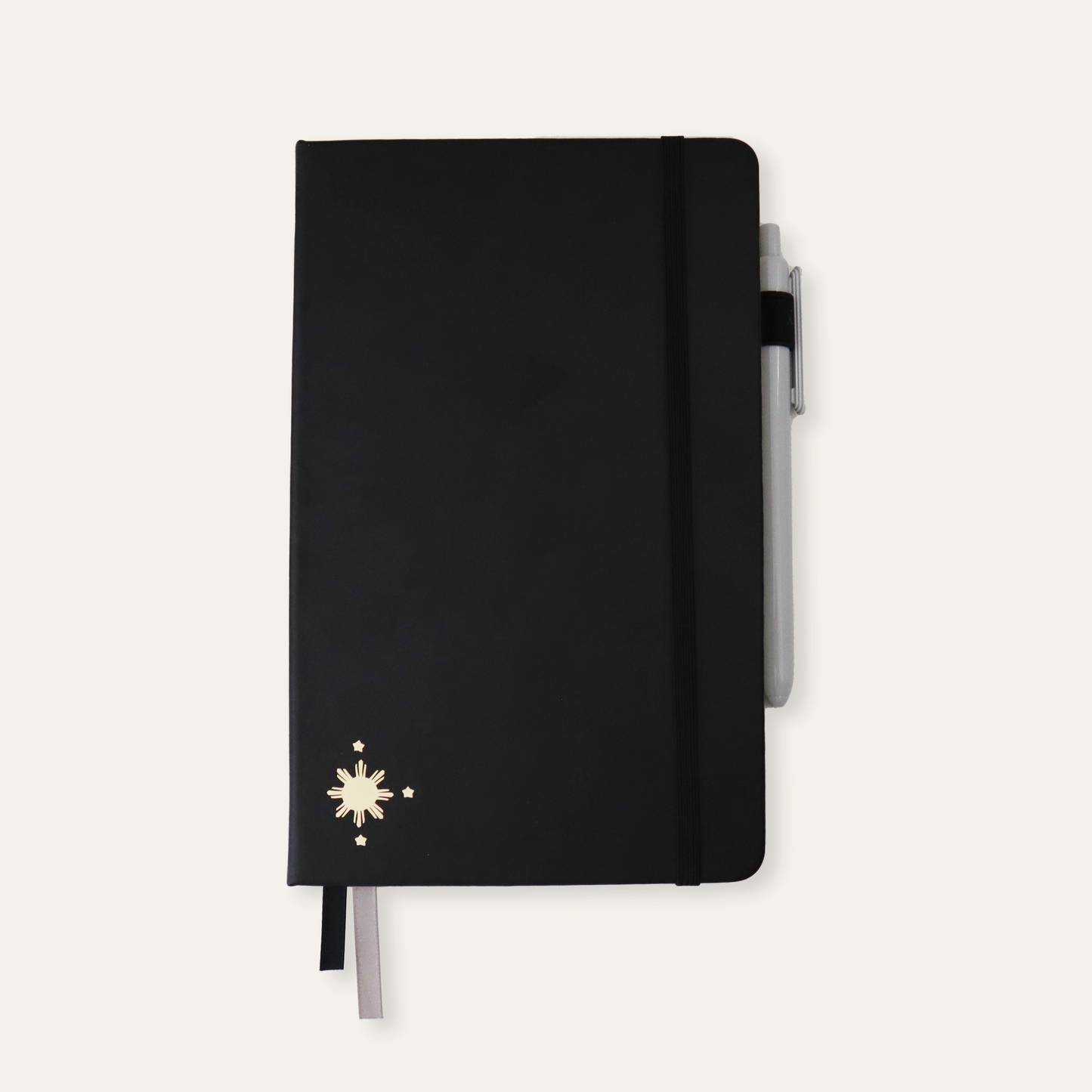 Sun and Star Journal with Pen in Black